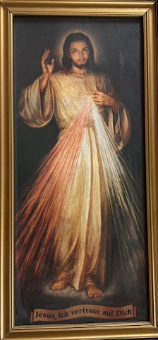 Barmherziger Jesus, gemalt von Schwester Faustine 1931